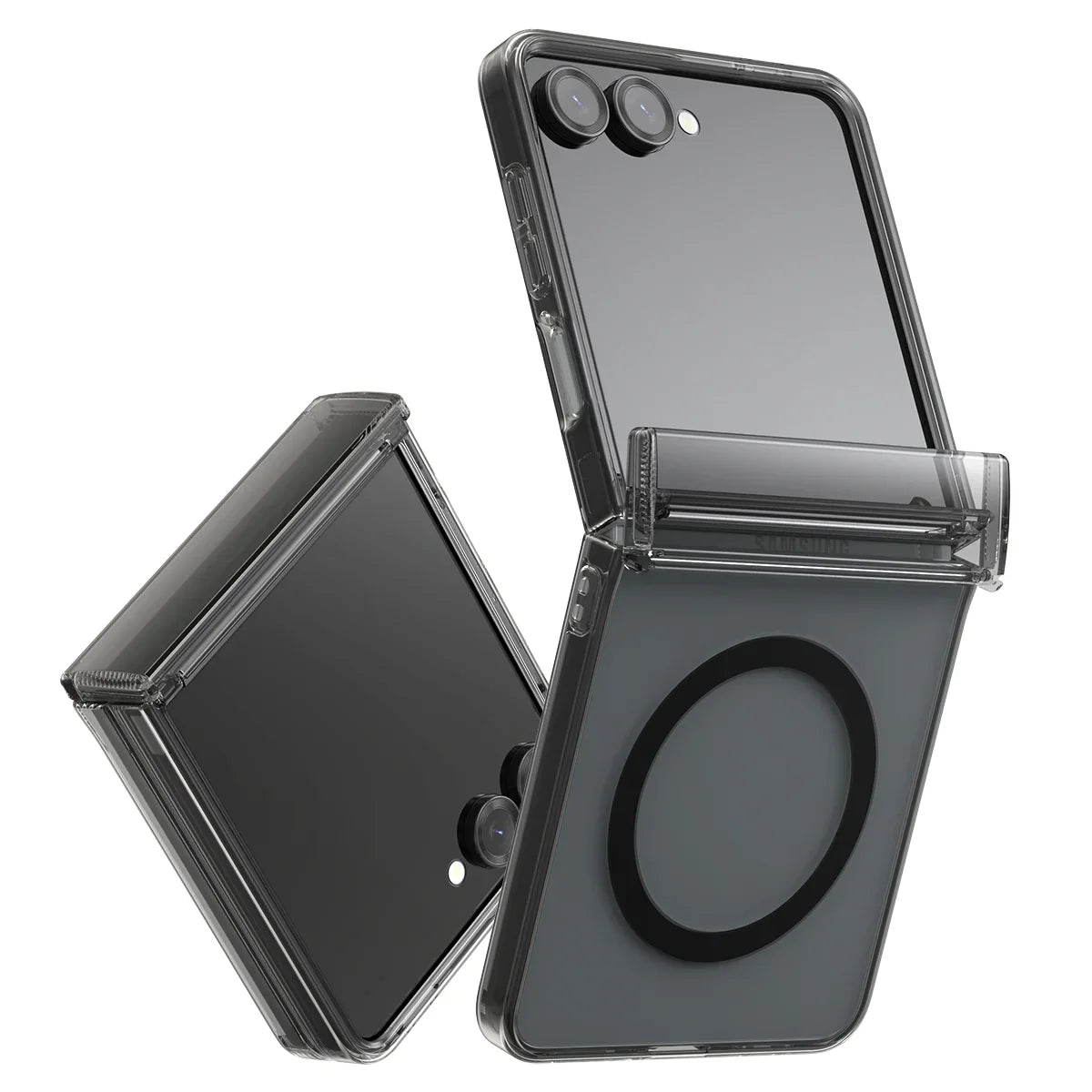 Samsung Z Flip7 Araree Duple 360 Magsafe Case - Clear Black Samsung Z Flip7 Araree Duple 360 Magsafe Case - Clear Black